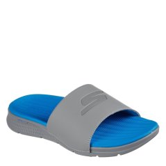 Skechers Men's Flat Sandals Charcoal/Blue
