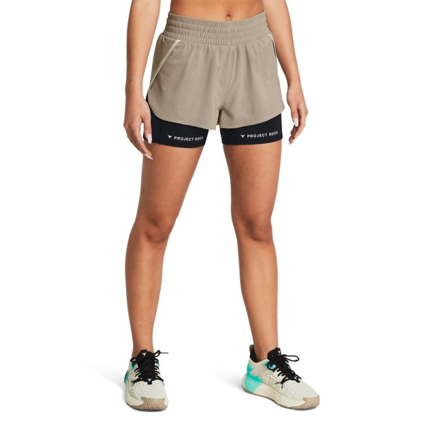 Under Armour Women's Leg Day Flex Performance Gym Shorts Brown