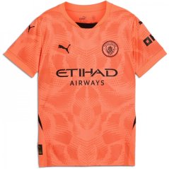 Puma Manchester City FC Goalkeeper Home Shirt 2024 2025 Juniors Beige