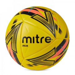 Mitre Delta 1 Football Yellow/Bla