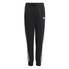 adidas Future Icons 3-Stripes Cotton Tracksuit Bottoms Black/White