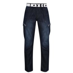Airwalk Belted Cargo Jeans Mens Dark Wash