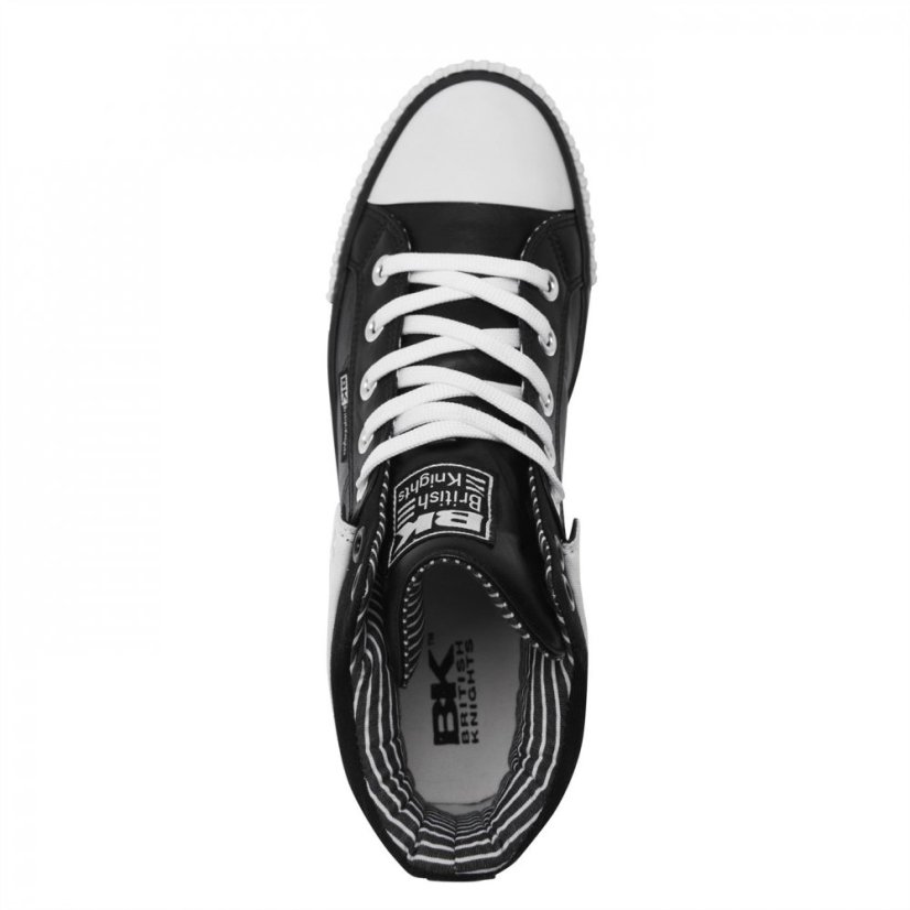 British Knights Roco Fold PU Mens Shoes Black/White