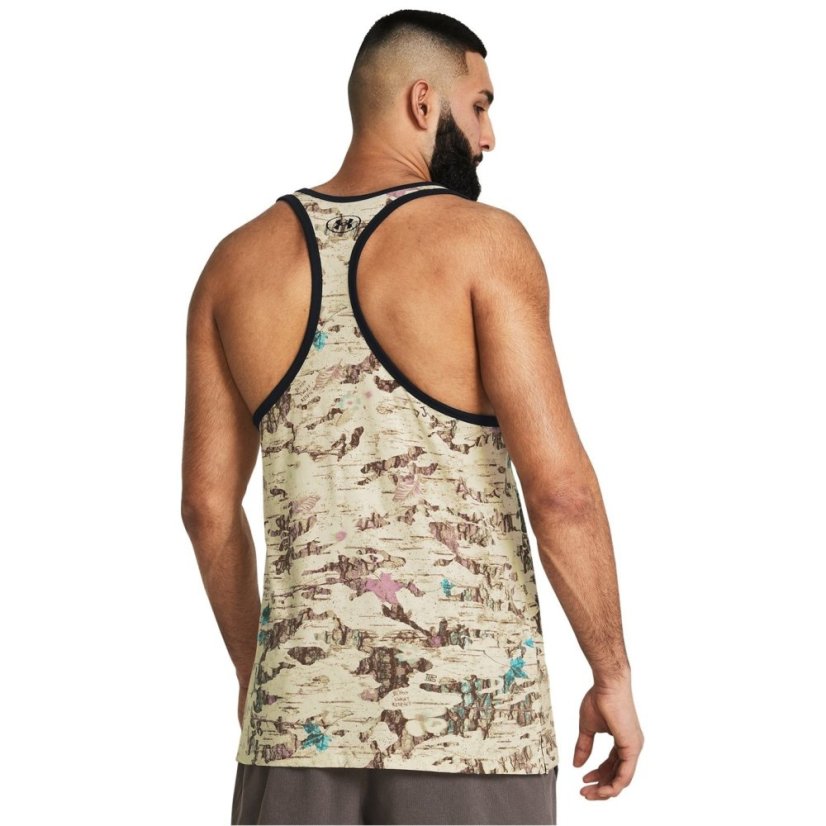 Under Armour Men's Camo Graphic Performance Gym Vest Brown