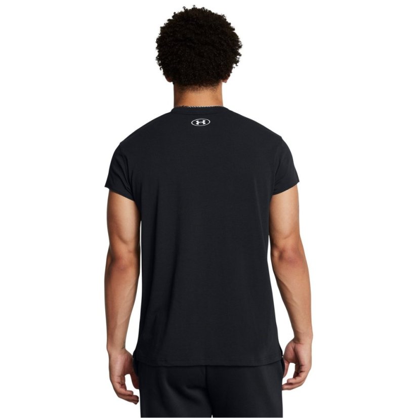 Under Armour Men's Evolve Short-Sleeve Performance Gym Top Black