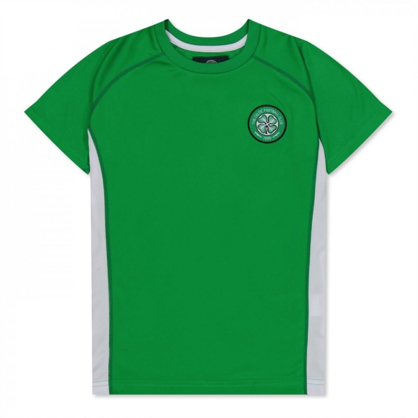 Source Lab Lab Celtic Poly T-Shirt Junior Boys Green/White