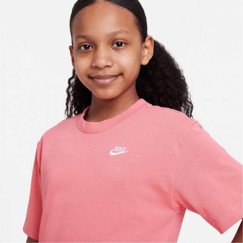 Nike Sportswear T-Shirt Dress Junior Girls Oxygen Purple