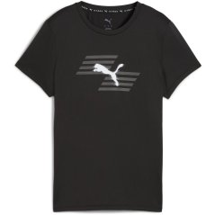 Puma Women's Hyrox Short-Sleeve Performance Gym Top Puma Black
