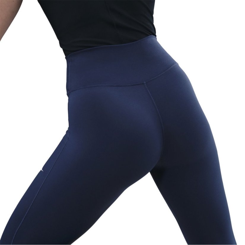 Nike One Seamless Front High-Waisted Leggings Womens Midnight Navy