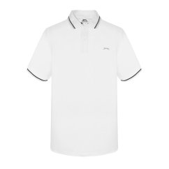 Slazenger Tipped pánské polo tričko White