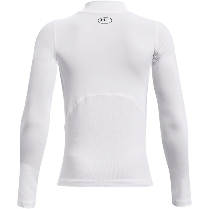Under Armour HeatGear® Mock Long Sleeve Boys White