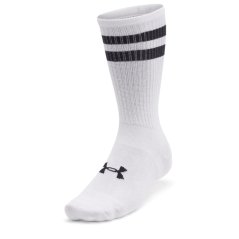 Under Armour Ua Essential 6pk Crew Sock Unisex Adults White / Black