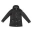 Gelert Kids' Coast Waterproof Windproof Hooded Long Sleeve Waterproof Jacket Black