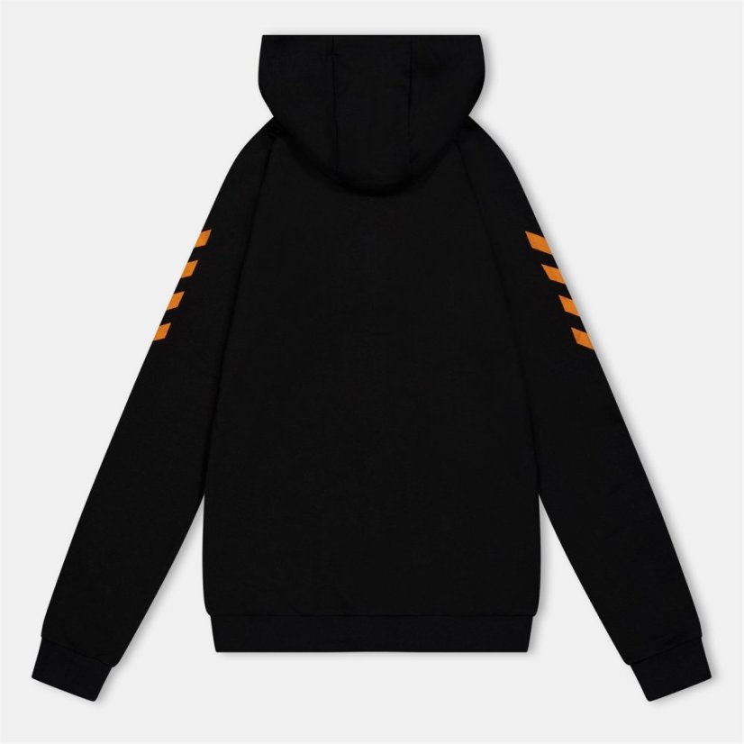 Hummel Cotton Zipped Hoodie Black/Orange
