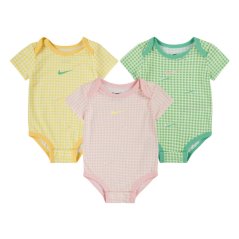 Nike Unisex Kids' 3 Piece Bodysuit Set Nike Pink Bloom