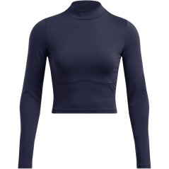 Under Armour Women's Meridian Long-Sleeve Performance Gym Top Blue