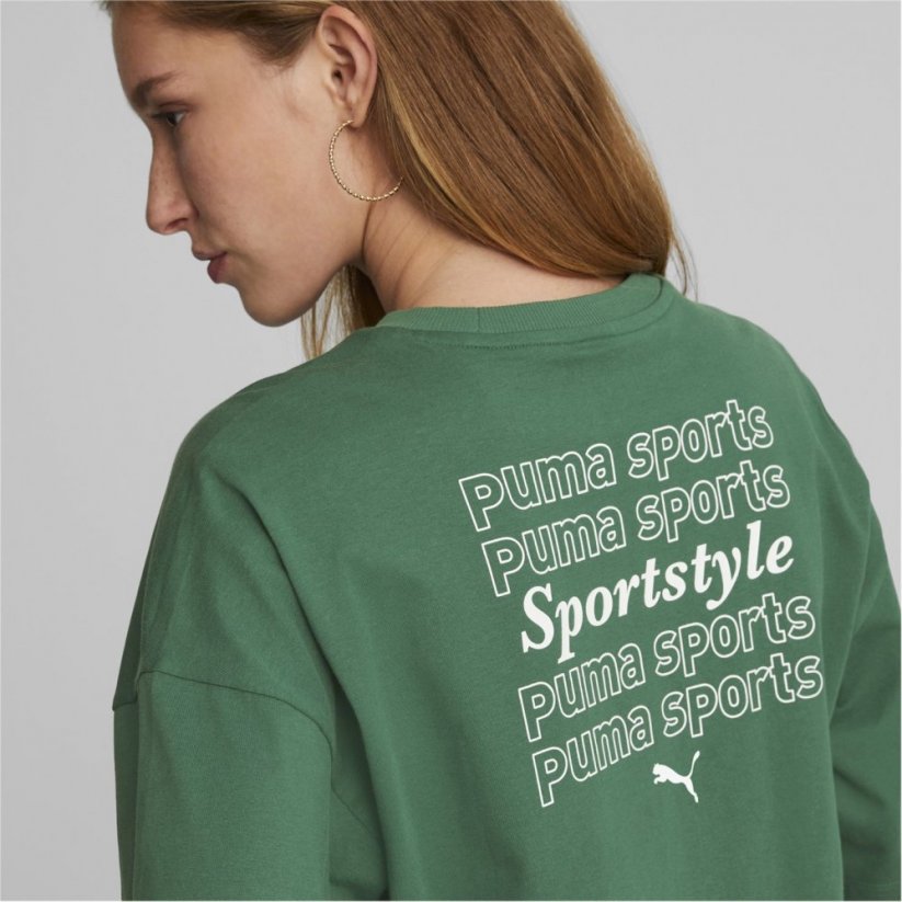 Puma Puma SPS Graphic dámske tričko Green
