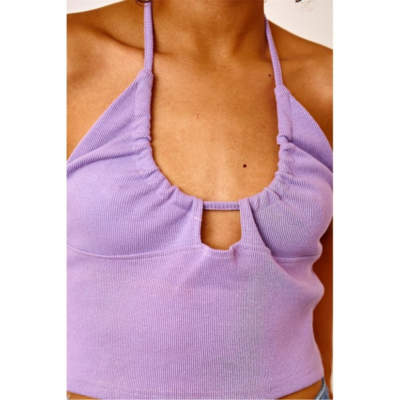 Daisy Street Daisy Knit Halt Crop Ld33 Lilac