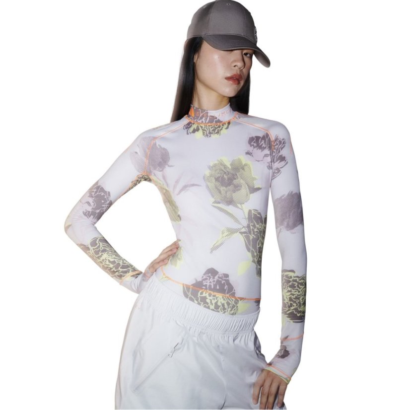 adidas Women's Asmc Long Sleeve Crop Top Grey