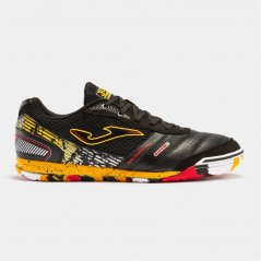 Joma Mundial Leather Indoor Football Trainers Black/Yellow