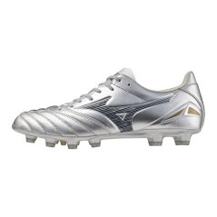 Mizuno Morelia Neo IV Pro Firm Ground Rugby Boots Adults Glx Slv/C Gry
