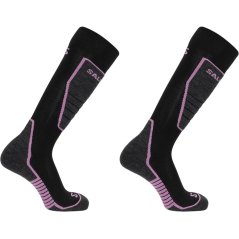 Salomon Access 2 Pack Ski Socks Womens Black