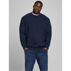 Jack and Jones Plus Size Crew Sweater Navy Blazer