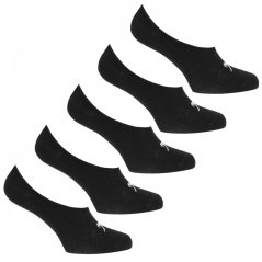 Slazenger Invisible 5 Pack Socks Ladies Black