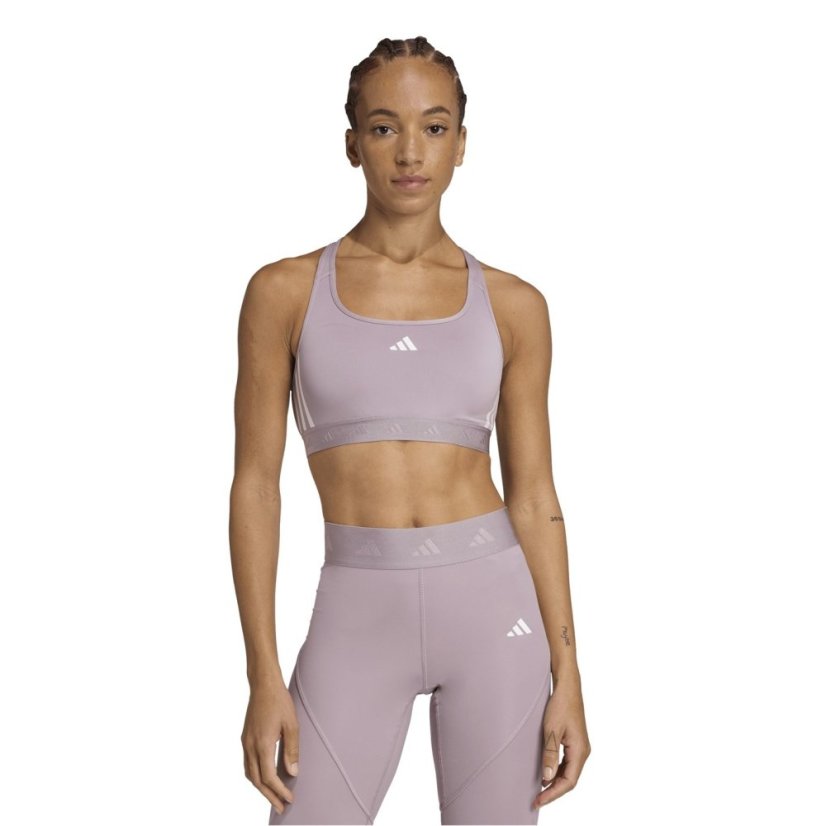 adidas Women's Medium Impact Sports Bra Pre-Loved Fig