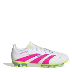 adidas Predator League Juniors White/Lucidpink