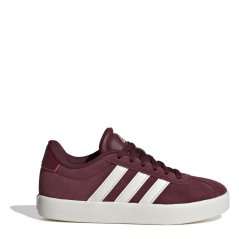 adidas VL Court 3.0 Shoes Junior Boys Burgandy