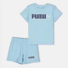 Puma Unisex Kids' Graphic T-Shirt Aquatic