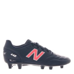 New Balance 442 Academy Juniors Firm Ground Football Boots Navy/Red