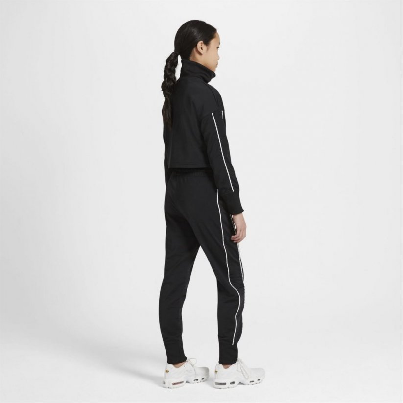 Nike Sportswear Big Kids' (Girls') High-Waisted Tracksuit Black/White