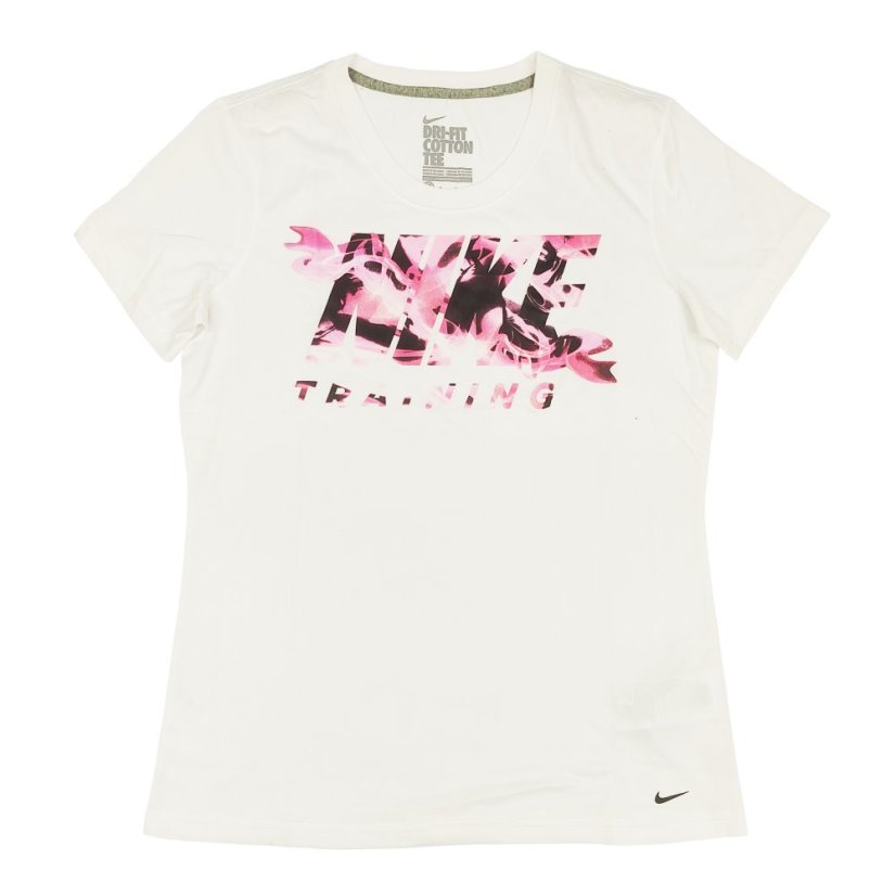 Nike Training Graphic Dri-Fit Tee Ladies White