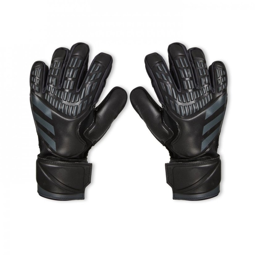 adidas Predator Match Fingersave Goalkeeper Gloves Adults Black