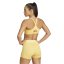 adidas Women's Tlrdim Lux Zipped Non Wired High Impact Sports Bra Yellow