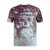 Firetrap Sub pánske tričko Burgundy Skull