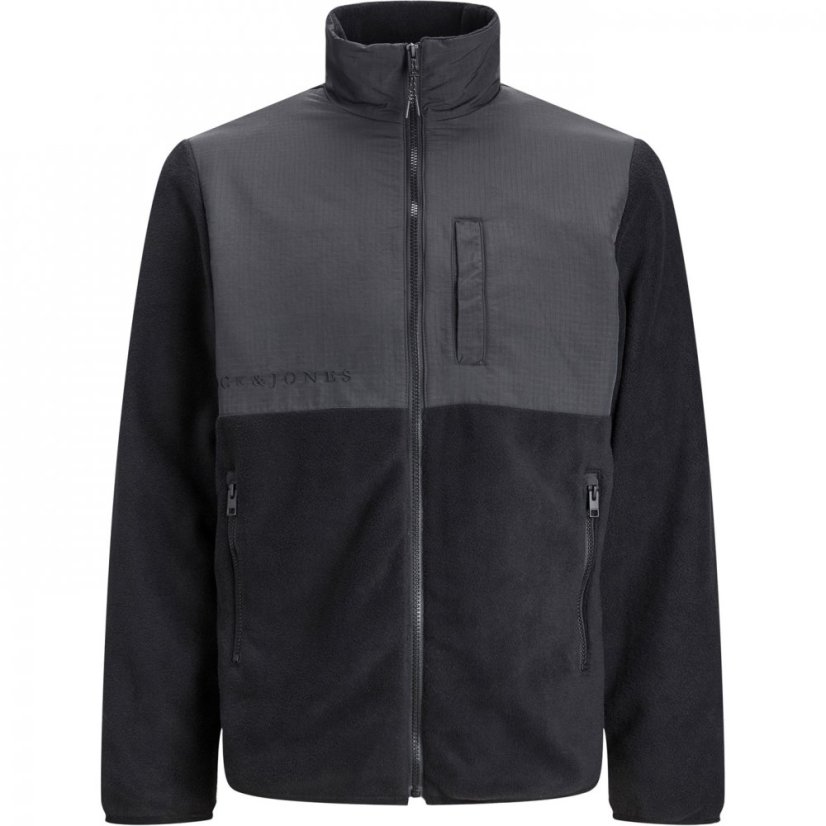 Jack and Jones Marv Fleece Jacket Black