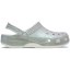 Crocs Unisex Kids' Classic Glitter Clogs White