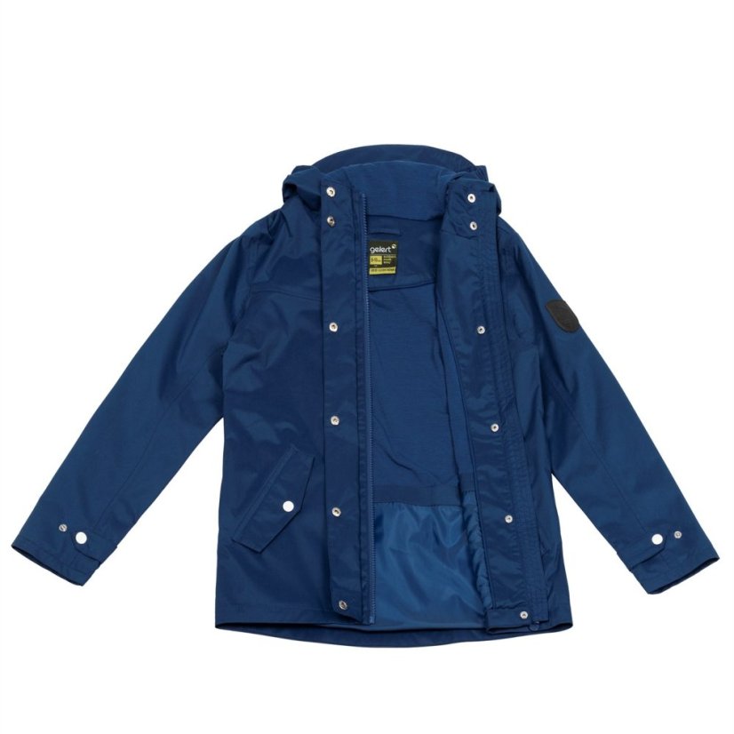 Gelert Kids' Coast Waterproof Windproof Hooded Long Sleeve Waterproof Jacket Gelert Nvy