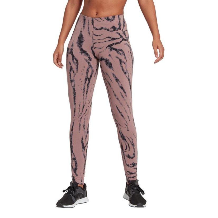 adidas Future Icons Animal Print Leggings Womens Oxide