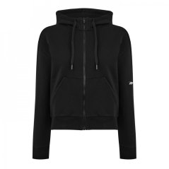 Reebok Women's Dreamblend Cotton Zipped Performance Hoodie Black