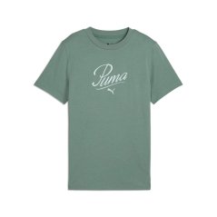 Puma Essential Script T-Shirt Green
