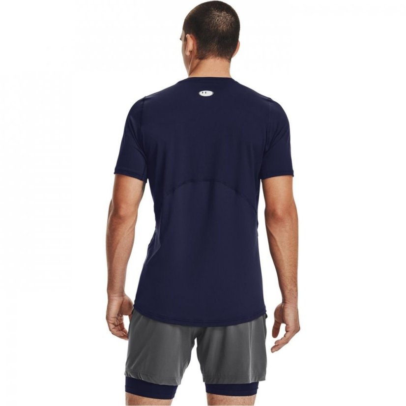 Under Armour HeatGear Armour Fitted Short Sleeve Training Top Mens Midnight Navy