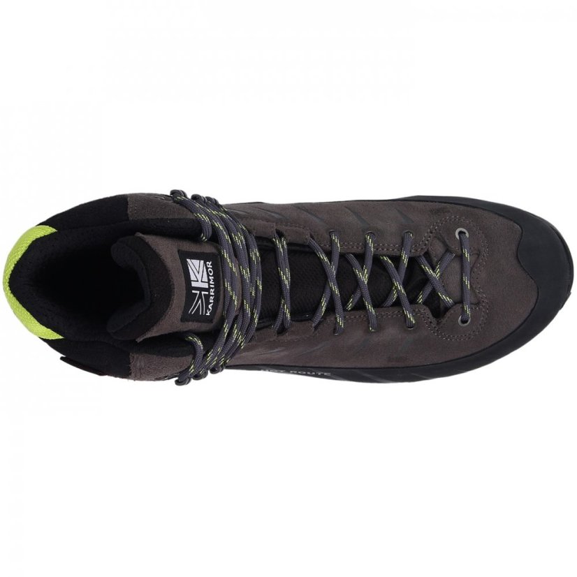 Karrimor Hot Route Mens Walking Boots Charcoal/Lime