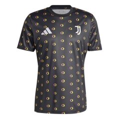 adidas Juventus Pre Match Shirt 2024 2025 Adults Black