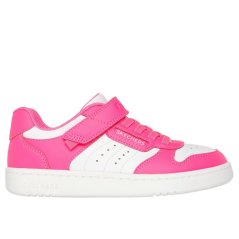 Skechers Gore & Strap Sneaker W Qtr Perfs Low-Top Trainers Girls Neon Pink Synth
