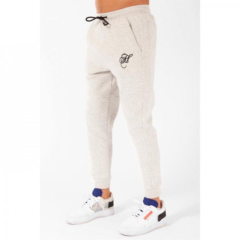 Hardcore Krome Jogging Pants Grey Marl