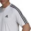 adidas Classic 3 Stripe Sereno pánske tričko White/Black